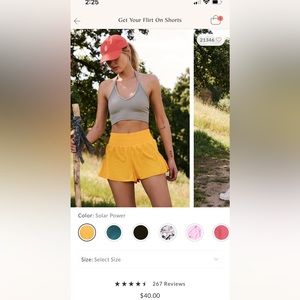 Get your flirt on free people shorts